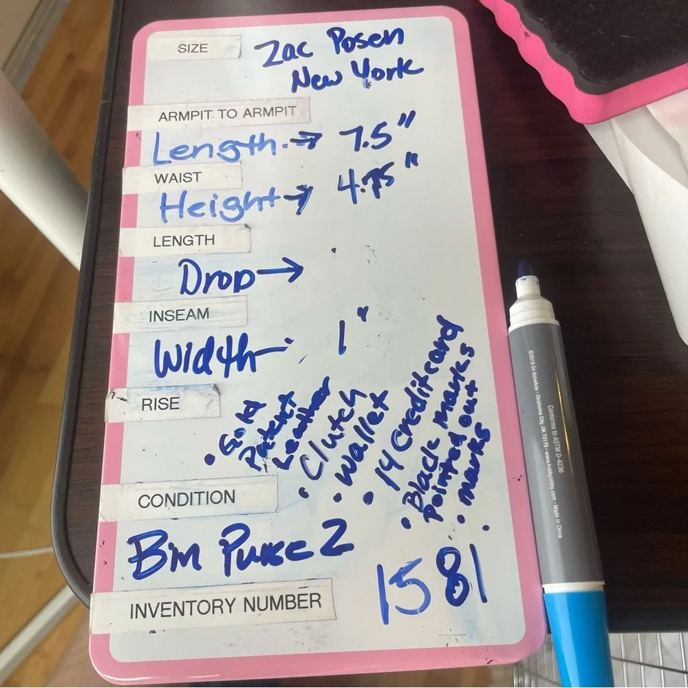 Zac Posen New York Shirley bow mini Gold Leather Crossbody or Clutch bag - Picture 16 of 16